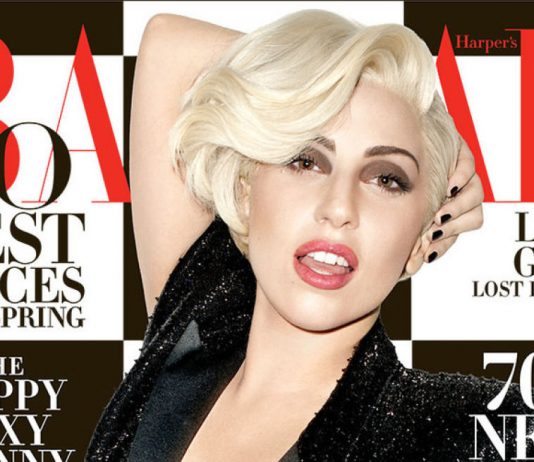 Lady Gaga pozeaza pentru numarul din martie al revistei Harper’s Bazaar